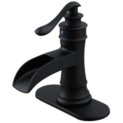 BWE Single Hole Single-Handle Low-Arc Bathroom Faucet