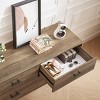 KTMBDW Wood Dresser for Bedroom with Drawers, Nightstand, Chest of Drawers, Tall Dresser Drawers with Sturdy Metal Frame for Hallway, Living Room - 4 of 4