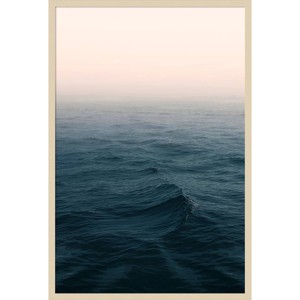 28"x41" Ocean 5 by Ian Winstanley Wood Framed Wall Art Print Brown - Amanti Art: Modern Style, Acrylic & Fir Wood, Vertical Lithograph - 1 of 4