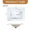 24" Bathroom Vanity with Sink, Free Standing Single Basin Vanity Set with Two Drawers and One Door - Leovsnove - 4 of 4
