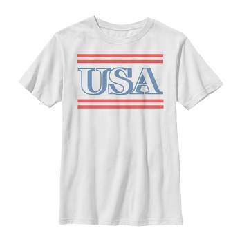 Boy's Lost Gods Fourth of July  USA Stripe T-Shirt