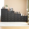 KTMBDW Fluted 4 Drawers Dresser, Modern Chest of Drawers, Bedside Cabinet, Wood Drawer Organizer for Bedroom, Living Room, Hallway, Entryway - 4 of 4