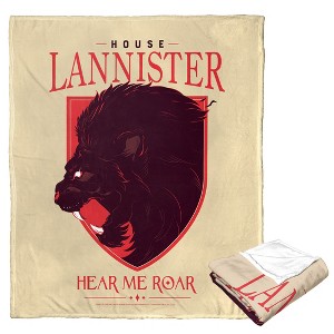 Warner Bros. Game Of Thrones House Lannister Silk Touch Throw Blanket 50x60 Inches - 1 of 4
