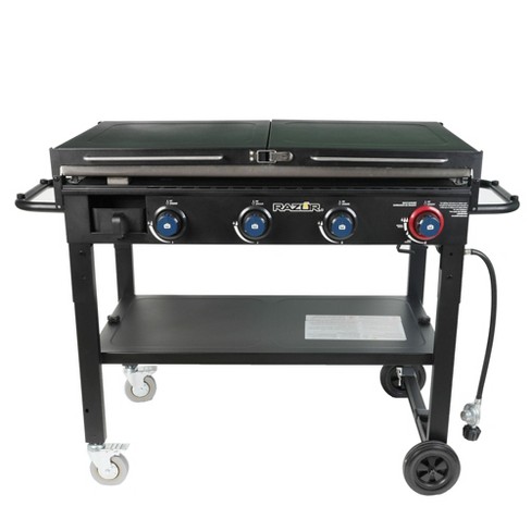 4-Burner Propane Gas Grill with Griddle Top