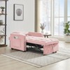 KWPZQEB Folding Sofa Bed, Convertible Sleeper Chair with Side Pockets and Adjustable Backrest, Pullout Sleeper Chair Bed for Living Room, Bedroom - 4 of 4
