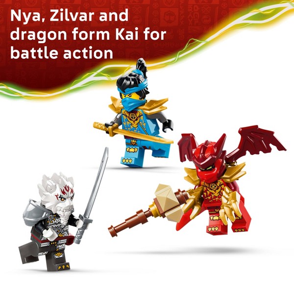 LEGO NINJAGO Zilvar y Grimtak la Bestia Dragón 71863 5