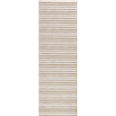 Nuloom Millicent Striped Reversible Pet Friendly Premium Machine Washable Area Rug