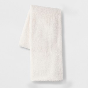 Sherpa Oversized End of Bed Throw Cream - Opalhouse , Ivory