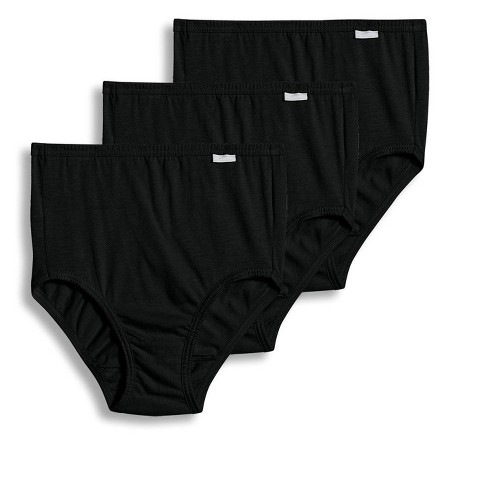 Jockey Women's Elance Brief - 3 Pack 5 Black