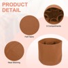 Unique Bargains Felt Makeup Bags and Organizers Multiple Compartments Round Purse Insert - 4 of 4