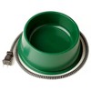Farm Innovators QT-1 1 Quart Electric Heated Pet Water Bowl with Thermostatic Control and Anti Chew Cord Protector, 25 Watt, Green (2 Pack) - 2 of 4