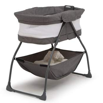 Delta Children TravelMate Compact Fold Bassinet - Gray Tweed