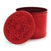 Red Metal Container with Lid (Set of 2) - 3 of 4
