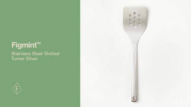 Stainless Steel Slotted Turner Silver - Figmint&#8482;, 2 of 5, play video