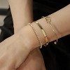 Reoxvo 14K Gold Plated Bangle Cuff Bracelets for Women Non Tarnish Gold Bracelet Stack Jewelry Set for Women Trendy - 3 of 4