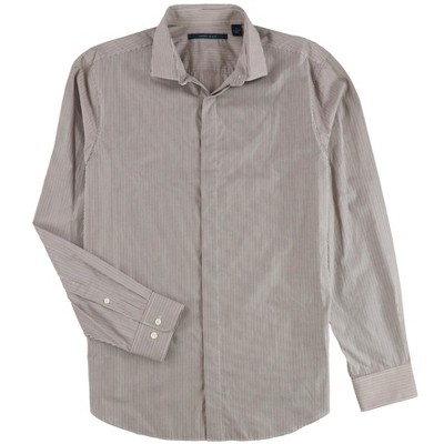 Perry Ellis Mens Striped Button Up Shirt