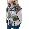 Women's Care Free Plaid Patch Button Down Jacket - Oli & Hali - 4 of 4