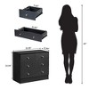 Karl Home 4-Drawer Pink Particle Board 25.98in. W Chest of Drawer - 3 of 3