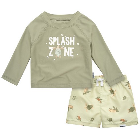 2-Piece Baby & Toddler Boys Shark Zone Rash Guard & Swim Trunks Set –  Gerber Childrenswear