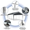 Karl Home | 12 ft. X 20 ft. Heavy-Duty Dark Gray Carport With Galvanized Steel Frame - 2 of 4