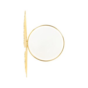 Unique Bargains Napkin Rings Gingko Leaves Stainless Steel 1 Pc - 1 of 3