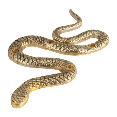 Snake Candle Holder - Modern Aluminum Decorative Taper Holder for Home & Office - 1" Gold