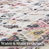 Boho Area Rug Washable Rug Moroccan Living Room Rug Non-Shedding Print Floor Carpet Soft Abstract Carpet, Beige - 4 of 4