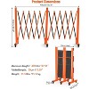 Expandable Metal Barricade, Adjustable Safety Barrier with Wheels, Folding Traffic Fence for Crowd Control, Portable & Heavy-Duty Construction Gate - 2 of 4