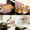 REGALWOVEN Soft Oven Mitts, Heat-Resistant Cooking Gloves, Thick Cotton Lining, Flexible Gripping for Baking, Kitchen Mitts 2Pcs - 2 of 4