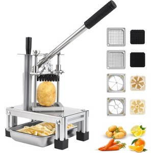 Commercial Vegetable Chopper with Stainless Steel Blades - Heavy-Duty Aluminum Alloy Body, Ergonomic Handle, Non-Slip Feet for Restaurant & Home Use - 1 of 4