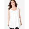 Woman Within Plus Size Perfect Sleeveless Shirred U-Neck Tunic - 4 of 4