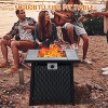Nasitip 28" 50,000BTU Propane Fire Pit Table, CSA Certified Steel Fire Table with Cover, Black - 2 of 4
