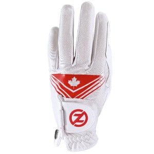 1 Zero Friction Canadian Flag Cabretta Leather Golf Glove OSFM - White RH - 1 of 1