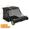 Sweeper Tow Behind,Pull Behind Grass Sweeper,Heavy Duty Leaf Collector with Dumping Rope Design,Adjustable Sweep Height for Picking Up Debris&Grass - 2 of 4