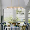 DOMETOUR Matte Gold Crystal Chandelier, 8-Light Modern Fixture for Dining Room, Kitchen, Farmhouse, Entryway, Living Room (8*G9 Bulbs Included) - 4 of 4