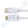 SatelliteSale Uni-Directional DisplayPort to HDMI Cable Male to Male 4K/30Hz 8.64Gbps Universal Wire PVC White Cord - 4 of 4