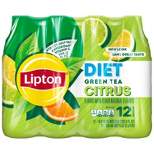 Lipton Diet Green Tea With Citrus - 12pk/16.9 fl oz Bottles