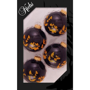Christmas By Krebs - 67mm / 2.625" Designer Glass Baubles [4 Pieces] - 1 of 4