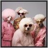 Kate & Laurel All Things Decor 30"x30" Sylvie Golden Lady Dogs Framed Canvas by The Creative Bunch Studio Black - 2 of 4
