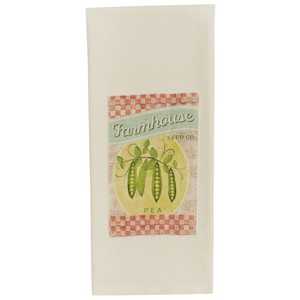 Park Designs Farmhouse Seed Co. Peas Dishtowel Set of 2 - 1 of 3