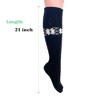 1 Pair Women’s Cotton Knee-High Knitted Lace Socks – Soft, Elegant & Breathable – Size 5-10 - 2 of 2