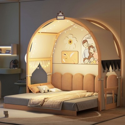 Whisen Twin Size Bed with Arched Roof - A Dreamy Sleep Experience