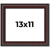 PosterPalooza | Photo Size Linear Brown Picture Frame - UV Acrylic, Foam Board Backing, Hanging Hardware - 2 of 4