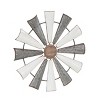 Farmhouse Metal Abstract Wall Decor White - Olivia & May - 4 of 4