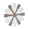 Farmhouse Metal Abstract Wall Decor White - Olivia & May - image 4 of 4