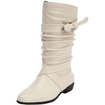 Comfortview Wide Width Heather Wide Calf Slouch Boot Mid Calf Women's Winter Shoes