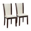 CAVINAS 23" Modern Dining Chairs,Set of 2,Wooden Counter Chairs with Upholstered Backrest and Seat,Kitchen and Dining Furniture Chair - 2 of 4