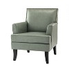 Wooden Upholstered Accent Chair Celadon Armchair | ARTFUL LIVING DESIGN - 2 of 4