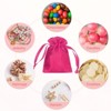 Unique Bargains Satin Drawstring Party Favor Bags Gift Bags for Birthday Candy - 4 of 4