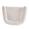 Kumasinova Teddy Fabric Barrel Chairs,Modern Accent Chair with 3 Legs,Comfy Reading Chair with Arms,Accent Chairs for Kitchen,Dining&Living Room - 3 of 4